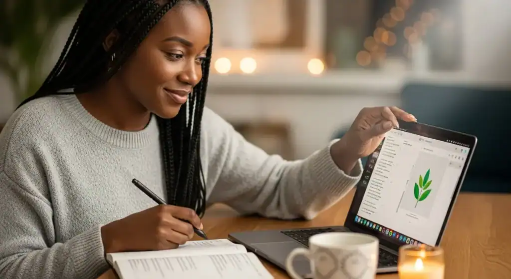 AI-powered digital journaling for intentional self-care