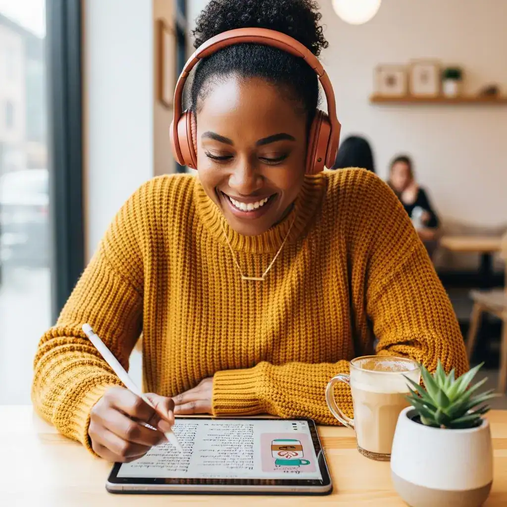 Practicing saying no guilt-free with digital journaling tools.