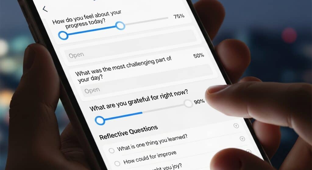 Personal Life Evaluation app for mapping balance