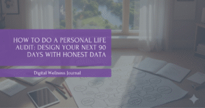 How to do a personal life audit