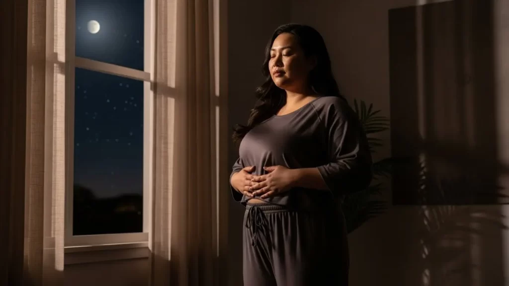 Body-based nighttime wind down routine for anxiety and nervous system support