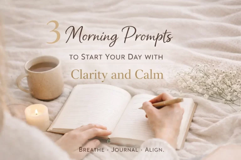 Morning prompts for clarity and calm.