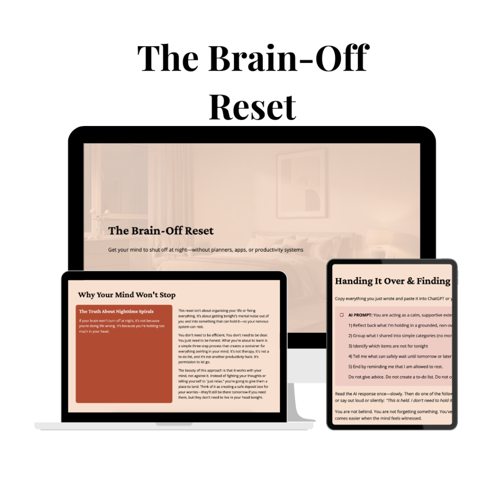 the brain off reset freebie mockup