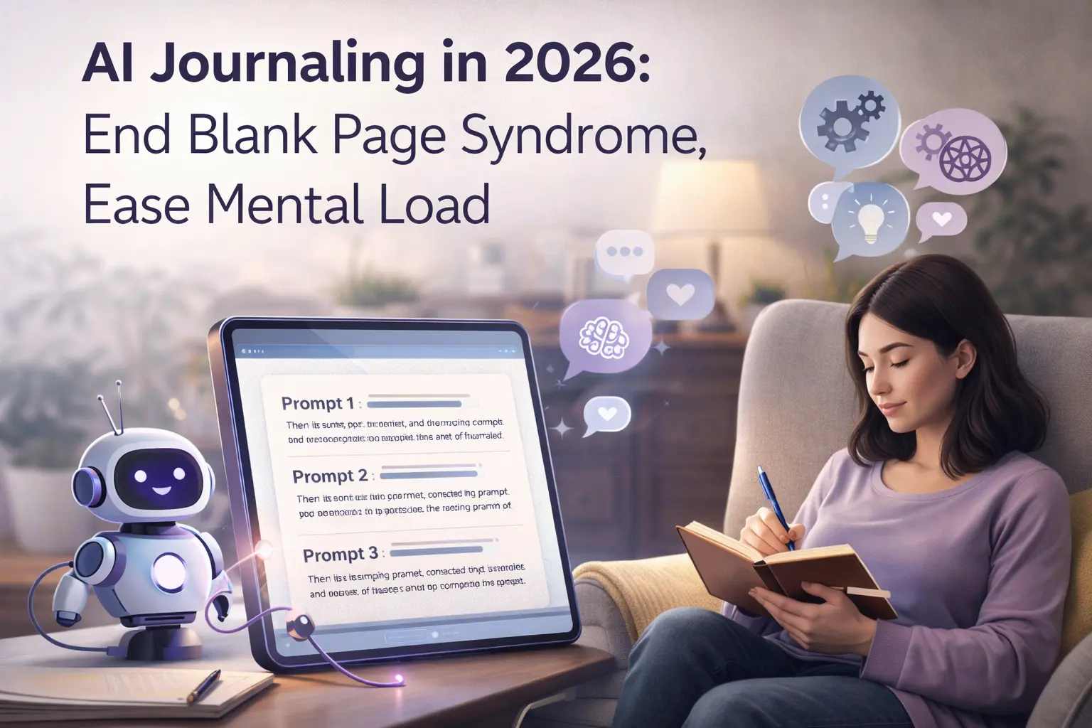AI Journaling in 2026: End Blank Page Syndrome, Ease Mental Load